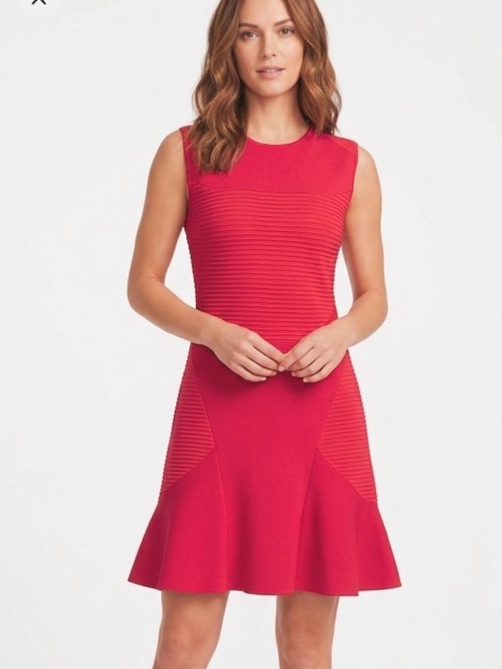 ROBBI & NIKKI Magenta Pink Fuchsia Sleeveless Fit & Flare Dress Cocktail Medium
